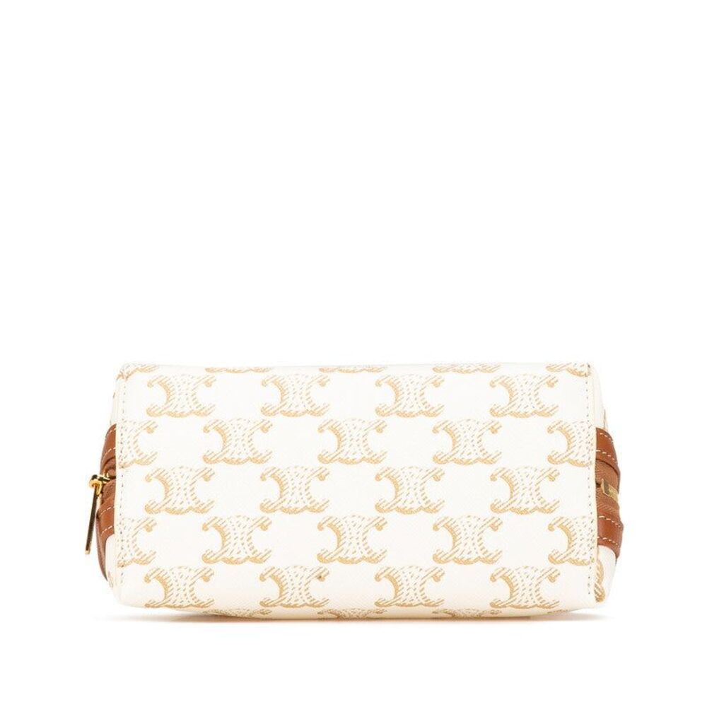 Celine PVC Leather Triomphe Chain Shoulder Bag - Picture 3 of 6